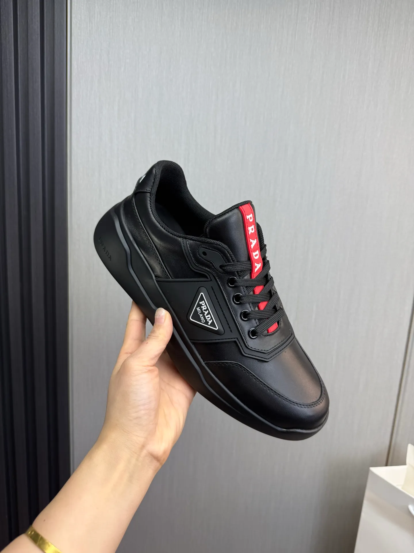Factory price 600💰 [PRADA] Popular items in men's shoe counters, synchronized with the official website, 1 high-quality shipment ✔️Original cowhide + cowhide lining, 1🆚1 replica, original sole, 38-45 (45 customized, non-refundable)